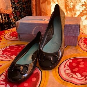 Oka B flat ballet‎ slip on rubber size US 8 EU 38